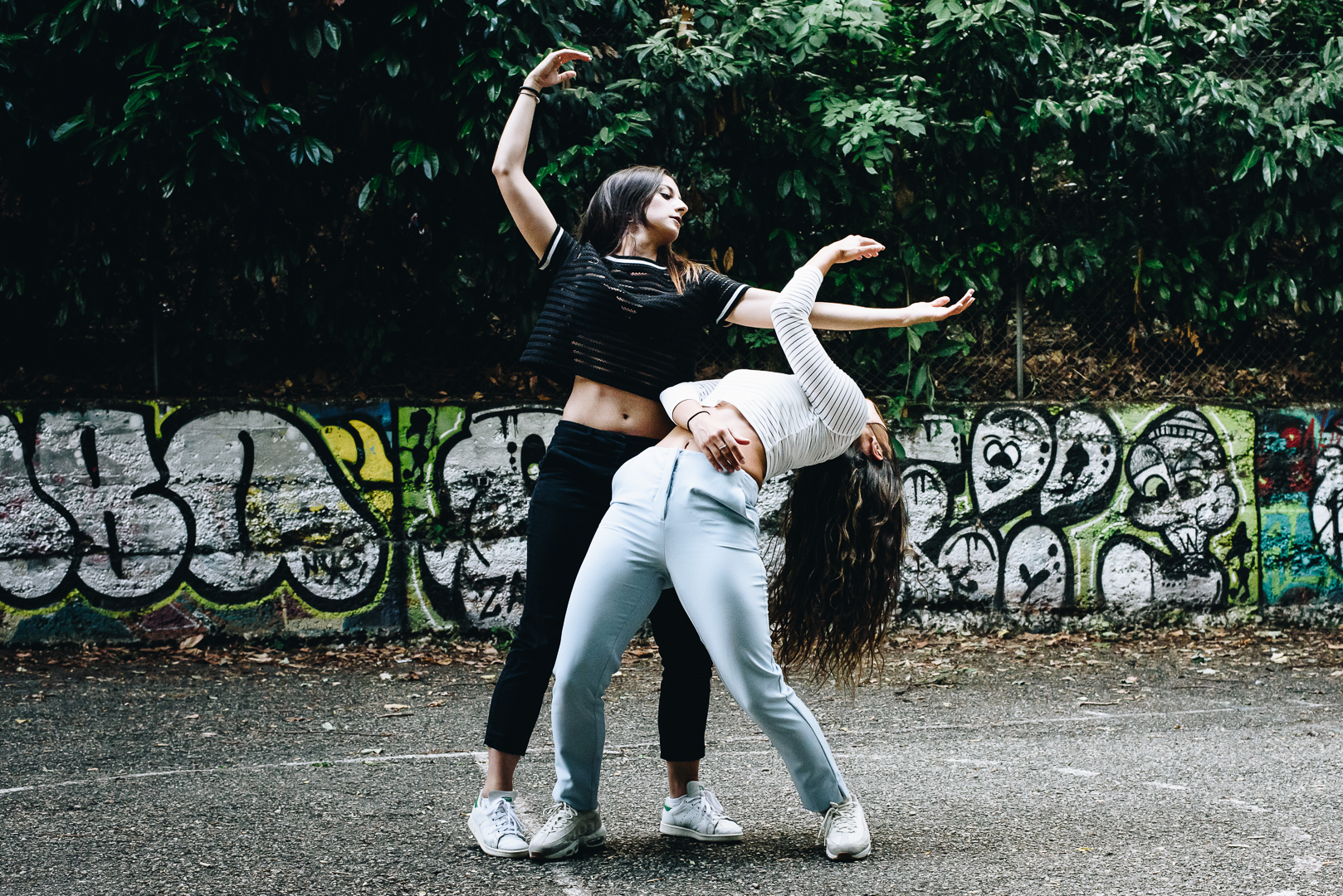 Romane et Léa, duo de danse contemporaine, projet Danse, Je Te Vois, Lyon